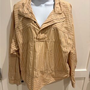 Striped Tan women’s CLOSED shirt Jacket medium designer
